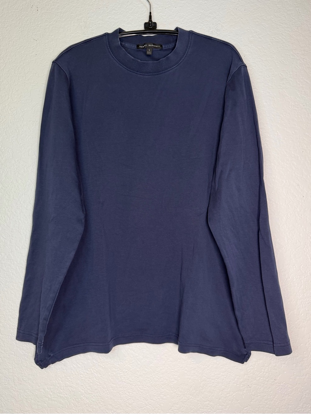 Robert Barakett The Barakett High Crew Blue Night Long-Sleeve Men’s Shirt, L